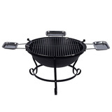 The Windmill Kampvuurset houtbarbecue Zwart