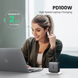 Ugreen Nexode 100W USB C Wall Charger - 4 Ports Zwart