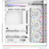 XYZ PC Gear Tesseract A-RGB midi tower behuizing Wit | 2x USB-A | 1x USB-C | RGB | Tempered Glass
