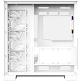 XYZ PC Gear Tesseract A-RGB midi tower behuizing Wit | 2x USB-A | 1x USB-C | RGB | Tempered Glass