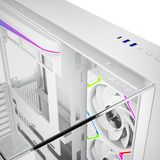 XYZ PC Gear Tesseract A-RGB midi tower behuizing Wit | 2x USB-A | 1x USB-C | RGB | Tempered Glass