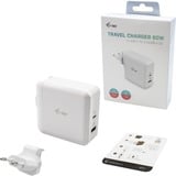 i-tec USB-C Travel Charger 60W+USB-A 18W Wit