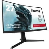 iiyama G-Master Red Eagle GB2766HSU-B1 27" Curved gaming monitor Zwart, 2x HDMI, 1x DisplayPort, 2x USB-A 2.0, 165 Hz