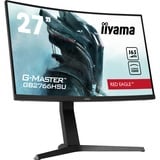 iiyama G-Master Red Eagle GB2766HSU-B1 27" curved gaming monitor Zwart, 2x HDMI, 1x DisplayPort, 2x USB-A 2.0, 165 Hz