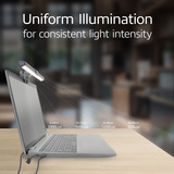 ACT Connectivity Dimbare clip-on laptop LED-lichtbalk led-bar Zwart, USB-voeding, 3000K-6500K