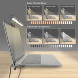 ACT Connectivity Dimbare clip-on laptop LED-lichtbalk led-bar Zwart, USB-voeding, 3000K-6500K