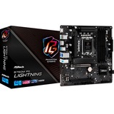ASRock B760M PG LIGHTNING socket 1700 moederbord Zwart/grijs, RAID, 2.5Gb-LAN, Sound, µATX