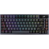 ASUS ROG Azoth RGB mechanisch gaming toetsenbord Gunmetal, US lay-out (QWERTY), ROG NX Red, 80% (TKL)	, Hot-swappable, Bluetooth, 2.4 GHz, USB 2.0