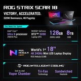 ASUS ROG Strix SCAR 18 G835LXG-TQ378W 18"  gaming laptop Zwart | Core Ultra 9 290HX Plus | RTX 5090 | 64 GB | 2x 2 TB SSD