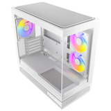 Antec C2M ARGB White mini tower behuizing Wit | 1x USB-A | 1x USB-C | Tempered Glass