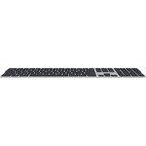Apple Magic Keyboard met Touch ID en numeriek toetsenblok voor Mac-modellen met Apple silicon Zwarte toetsen, toetsenbord Zilver/zwart, US lay-out