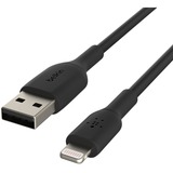 Belkin Boost Charge Lightning naar USB-A 1 meter kabel Zwart, CAA001bt1MBK