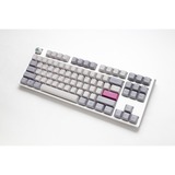 Ducky One 3 Mist Grey TKL, toetsenbord Lichtgrijs, US lay-out, Cherry MX Red, RGB led, Double-shot PBT, Hot-swappable, QUACK Mechanics, 80%