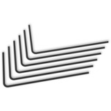 EKWB EK-Loop MetalTube 12mm 0.8m Preb 90°  bk buis Zwart