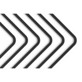 EKWB EK-Loop MetalTube 12mm 0.8m Preb 90°  bk buis Zwart