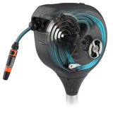 GARDENA Patio slangbox RollUp slanghaspel Grijs/turquoise, 20 meter, incl. reinigingsspuit
