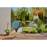 GARDENA Patio slangbox RollUp slanghaspel Grijs/turquoise, 20 meter, incl. reinigingsspuit