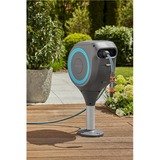 GARDENA Patio slangbox RollUp slanghaspel Grijs/turquoise, 20 meter, incl. reinigingsspuit