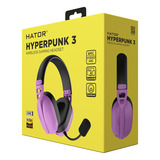 Hator Hyperpunk 3 Wireless - Cyber-Violet over-ear gaming headset Paars, 2.4GHz, Bluetooth 5.4, USB-C