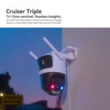 Imou Cruiser Triple bundel beveiligingscamera Wit, 2 stuks, 11MP (3840×2160), Wifi 6