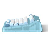 Iqunix OG80 Wintertide Wireless Mechanical Keyboard Lichtblauw, US lay-out (QWERTY), Cherry MX Red, 80% (TKL)	, RGB leds, Hot-swappable, PBT, 2.4GHz | Bluetooth 5.1 | USB-C