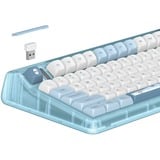 Iqunix OG80 Wintertide Wireless Mechanical Keyboard Lichtblauw, US lay-out (QWERTY), Cherry MX Red, 80% (TKL)	, RGB leds, Hot-swappable, PBT, 2.4GHz | Bluetooth 5.1 | USB-C