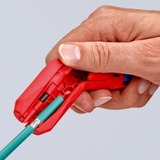 KNIPEX Ergostrip universeel ontmantelingsgereedschap 16 95 02 SB kabelstrip- /ontmantelingsgereedschap Rood/blauw, links-handig