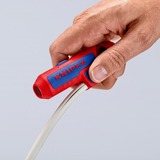 KNIPEX Ergostrip universeel ontmantelingsgereedschap 16 95 02 SB kabelstrip- /ontmantelingsgereedschap Rood/blauw, links-handig