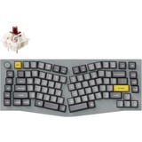 Keychron Q10-N3, toetsenbord Grijs, US lay-out, Gateron G Pro Brown, Alice 75%, RGB leds, Double-shot PBT, hot swap, Knob