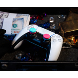 KontrolFreek Action Adventure Thumbsticks - Heist Edition analoge stick Roze/blauw, Playstation 5, Playstation 4
