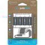 Paleblue CR123 (USB-C) Oplaadbare batterij, 4 stuks Zwart