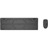 Qware Nottingham draadloze combo desktopset Zwart, EU lay-out (QWERTY), Membraan, 100%, 1200 DPI