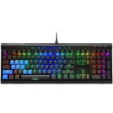 Sharkoon SKILLER SGK60, gaming toetsenbord Zwart, US lay-out, Kailh box Red, RGB leds