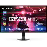 Sony INZONE M10S 27 inch QHD OLED 26.5" gaming monitor Zwart, 2x HDMI | 1x DisplayPort | 2x USB-A | USB-B | 480 Hz