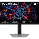 TCL 25P2A Pro 24.5" gaming monitor Zwart, 1x DisplayPort, 2x HDMI, 360 Hz