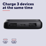 Trust Avala Snelle PD-powerbank, 10.000 mAh Zwart, USB-C