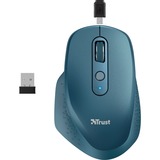 Trust OZAA Oplaadbare draadloze muis Blauw, 800 - 2400 dpi