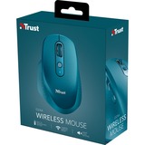 Trust OZAA Oplaadbare draadloze muis Blauw, 800 - 2400 dpi