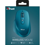 Trust OZAA Oplaadbare draadloze muis Blauw, 800 - 2400 dpi
