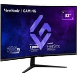 ViewSonic VX3218-PC-MHD 32" curved gaming monitor Zwart, 2x HDMI, 1x DisplayPort, 180 Hz