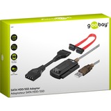 goobay SATA HDD/SSD Adapter Zwart, 75 cm
