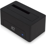 ACT Connectivity 2,5"/3,5" SATA harde schijf docking station Zwart, USB 3.2 Gen1 (5 Gbit/s)