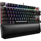 ASUS ROG Strix Scope TKL Deluxe, gaming toetsenbord Zwart/grijs, US lay-out, Cherry MX Red