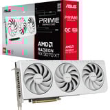 ASUS Radeon RX 9070 XT PRIME WHITE OC Edition grafische kaart Wit, RDNA4, GDDR6, 3x DisplayPort, 1x HDMI 2.1