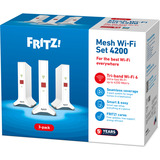 AVM FRITZ!Mesh Wi-Fi Set 4200 3-pack International repeater Wit, 3 stuks