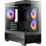 Antec CX500M ARGB mini tower behuizing Zwart | 2x USB-A | 1x USB-C | Tempered Glass