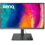 BenQ DesignVue PD2706U 27" 4K Ultra HD monitor Zwart, 1x DisplayPort, 1x HDMI, 2x USB-C, 3x USB-A