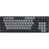 CHERRY KW 550 MX LP mechanisch toetsenbord Zwart, US lay-out (QWERTY), Cherry MX Low Profile 2.0 Ivory, 96%, 96%, White led, PBT keycaps