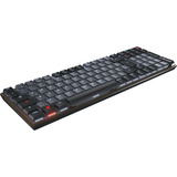 CHERRY KW 550 MX LP mechanisch toetsenbord Zwart, US lay-out (QWERTY), Cherry MX Low Profile 2.0 Ivory, 96%, 96%, White led, PBT keycaps