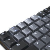 CHERRY KW 550 MX LP mechanisch toetsenbord Zwart, US lay-out (QWERTY), Cherry MX Low Profile 2.0 Ivory, 96%, 96%, White led, PBT keycaps